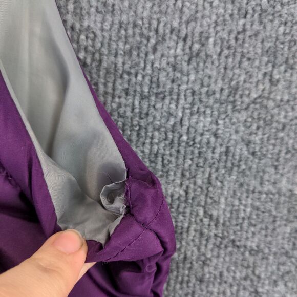 Made for Life Puffer Vest Womens Size L Purple Full Zip Pockets Sleeveless - Picture 11 of 13